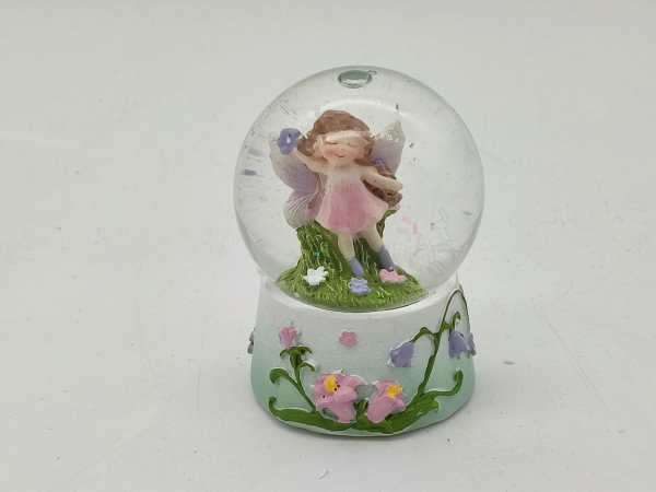 Snow globe fairy pink